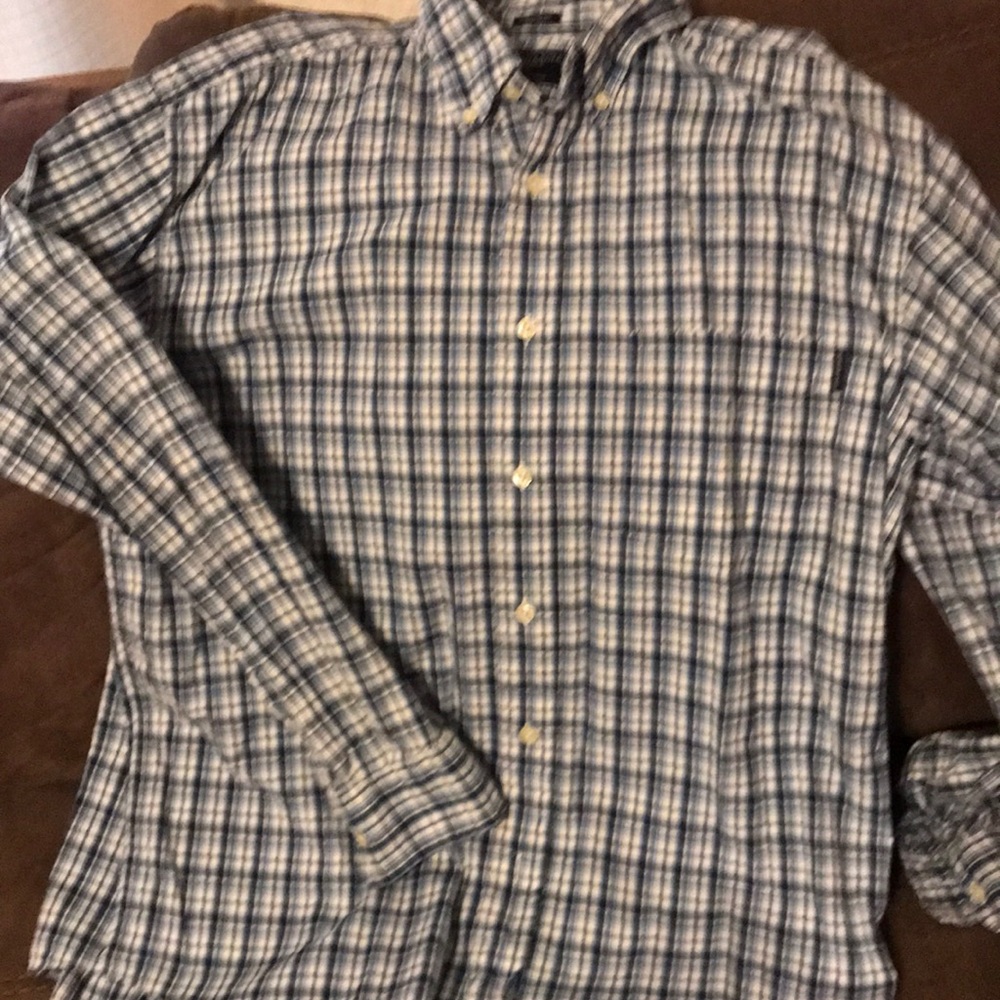 American eagle plaid button up